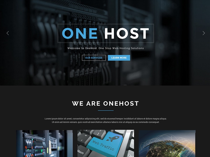OneHost WordPress theme by ThemeAlien