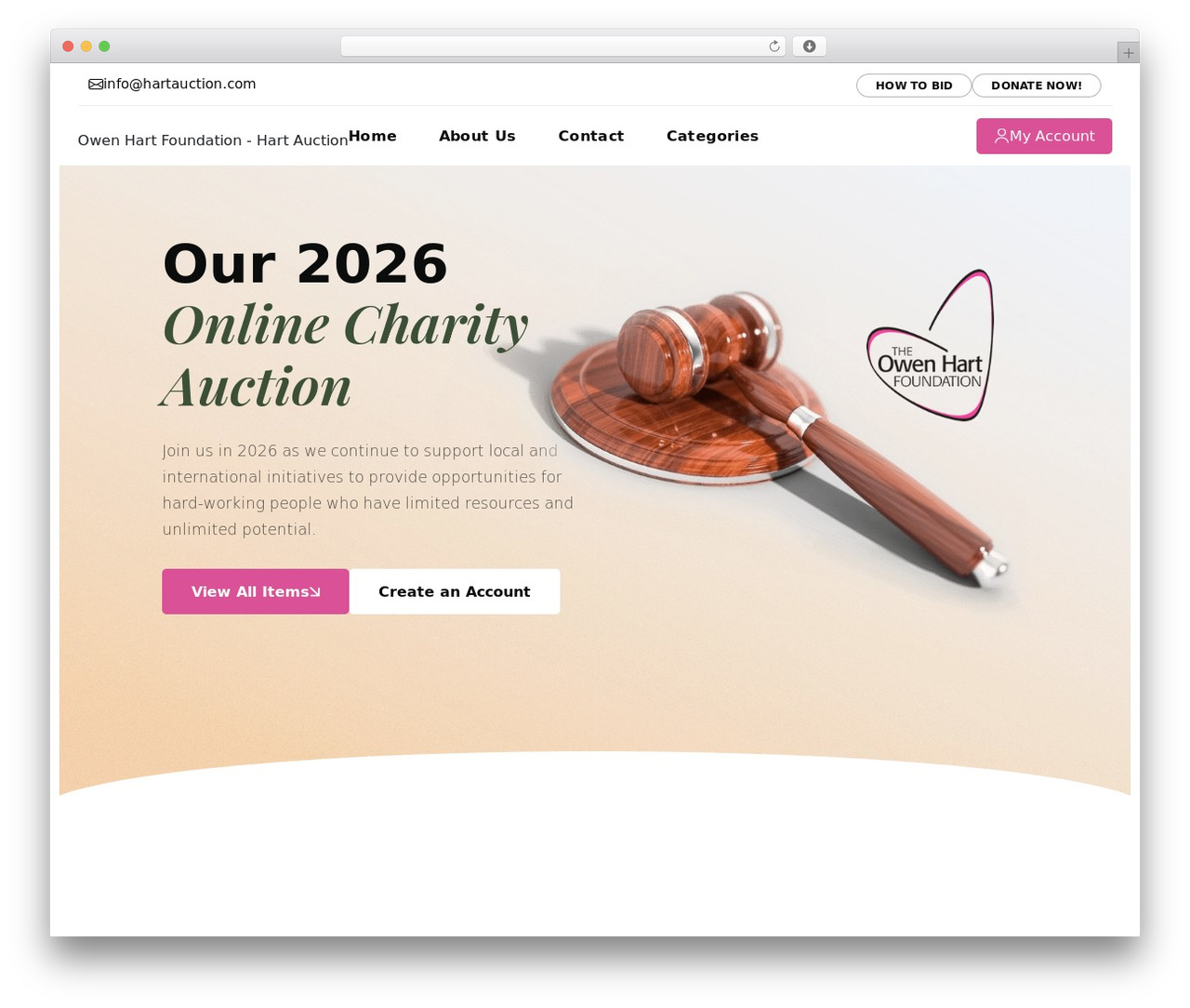 Probid WordPress theme - hartauction.com