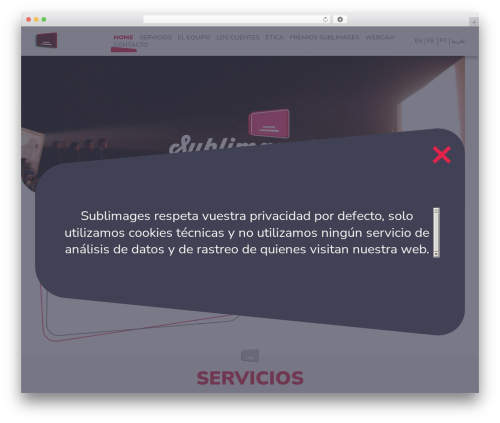 Sublimages WordPress gallery theme - sublimages.com