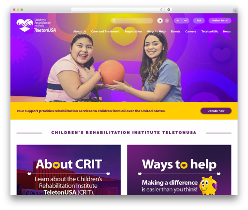 Teleton WP theme - critusa.org