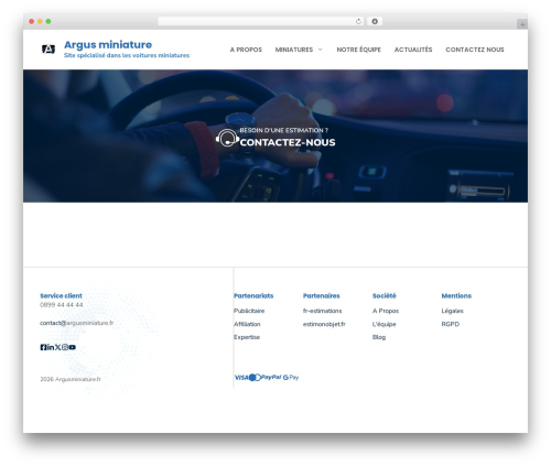 Theme WordPress GeneratePress - argusminiature.fr/blog