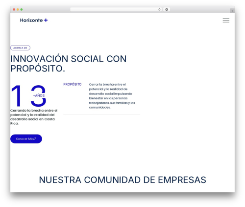 Willbuild WordPress theme - horizontepositivo.org