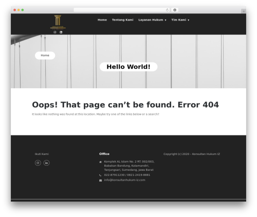 WordPress theme Isha - konsultanhukum-iz.com