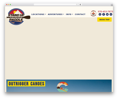 WP Bootstrap WP theme - standuppaddlecolorado.com