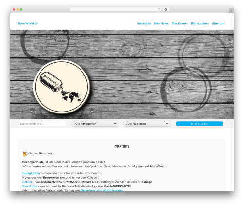 agenturTHEME WordPress website theme - beer-world.ch