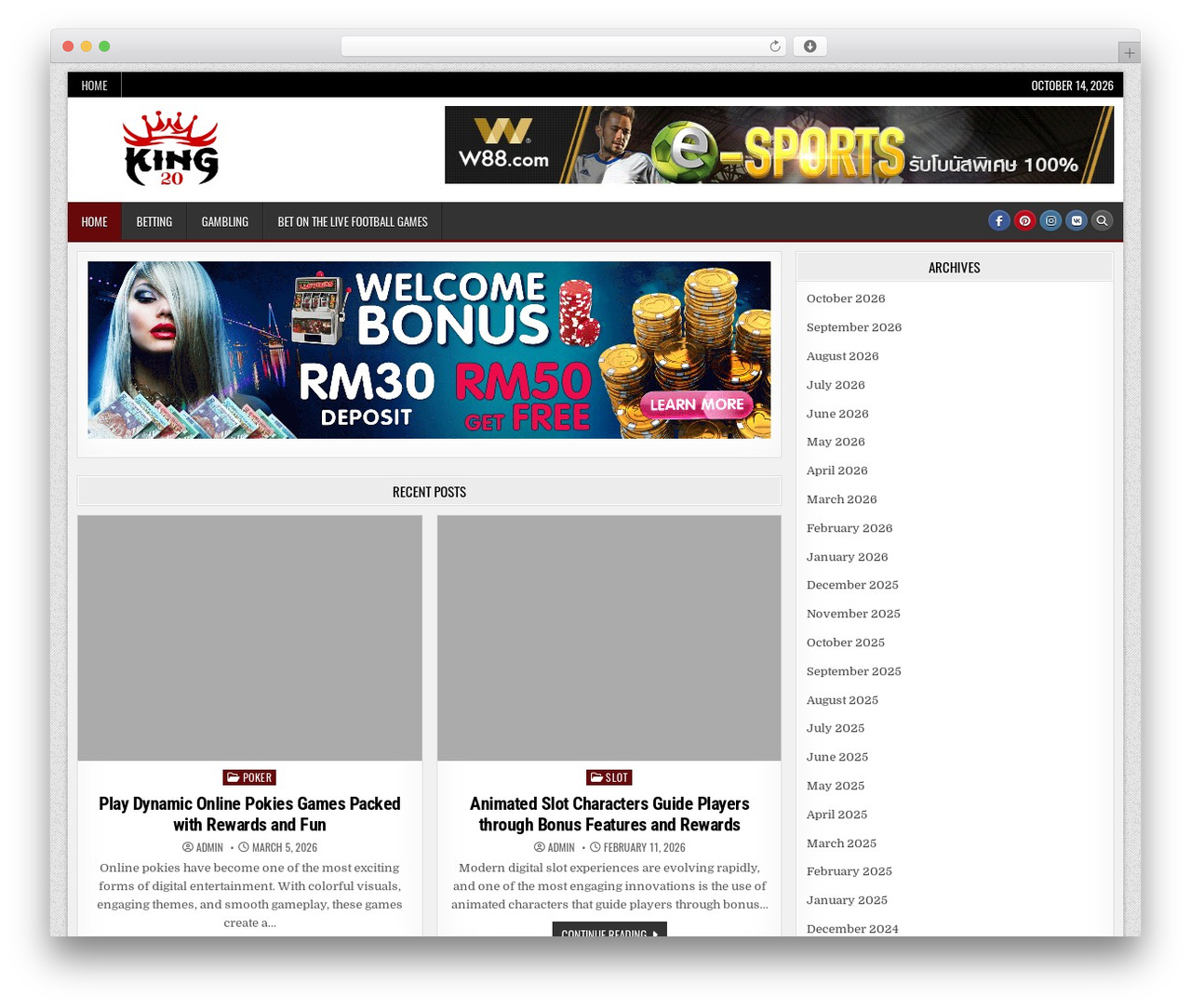 BoldWP top WordPress theme - king20.net