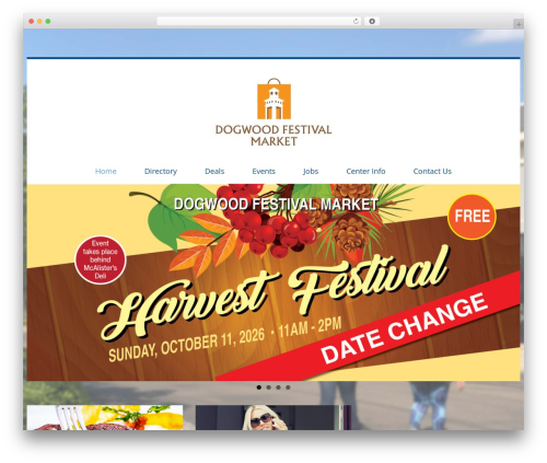 cherry WordPress website theme - shopdogwoodfestival.com