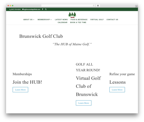 Divi WordPress website theme - brunswickgolfclub.com