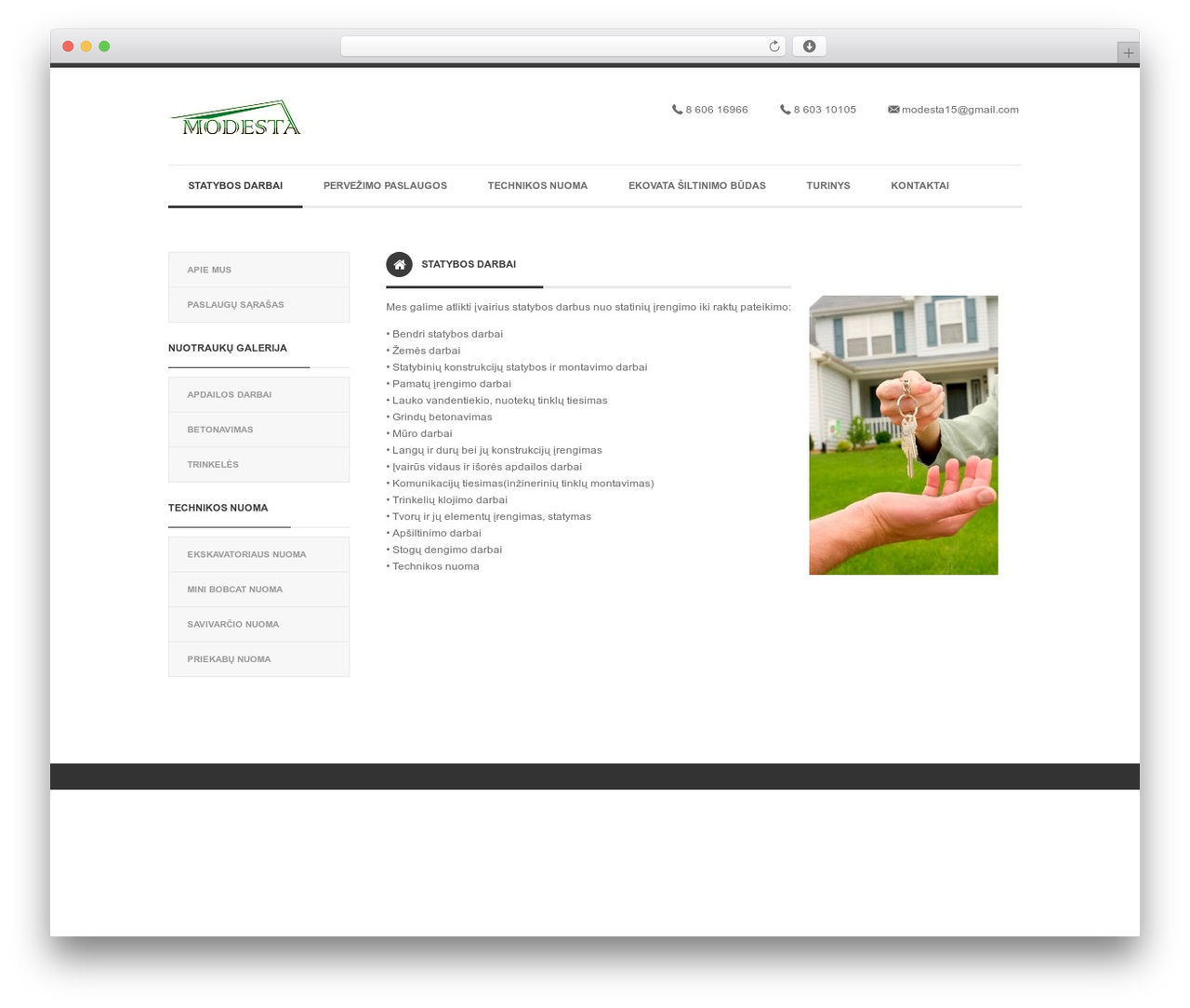 Goodwork WP theme - statybos-modesta.lt