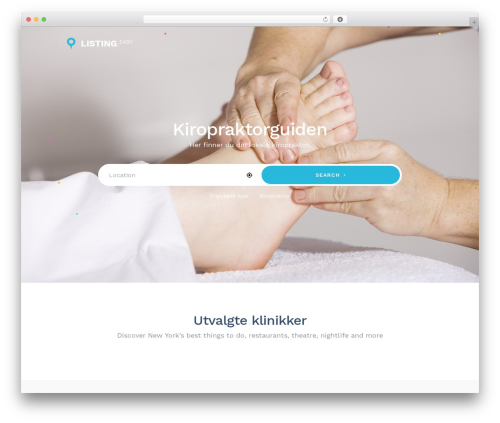 Gt3 extended location WordPress plugin - kiropraktorguiden.no