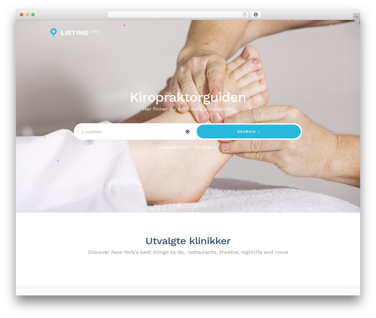 ListingEasy WordPress theme - kiropraktorguiden.no ListingEasy WordPress theme - kiropraktorguiden.no
