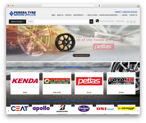 Mindig WordPress theme design - tyres.lk
