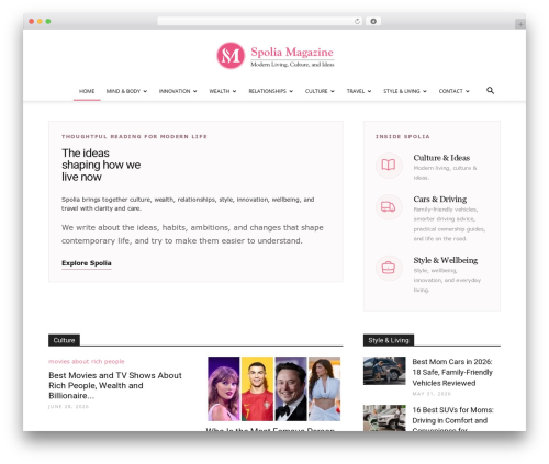 Newspaper WordPress theme - spoliamag.com