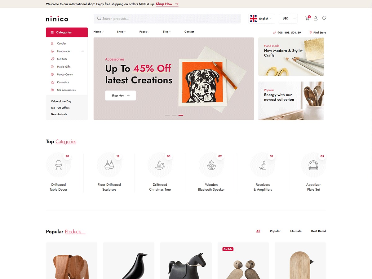 Ninico WordPress ecommerce theme Ninico WordPress ecommerce theme