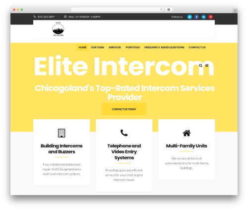 ServiceMaster WordPress theme - eliteintercom.com