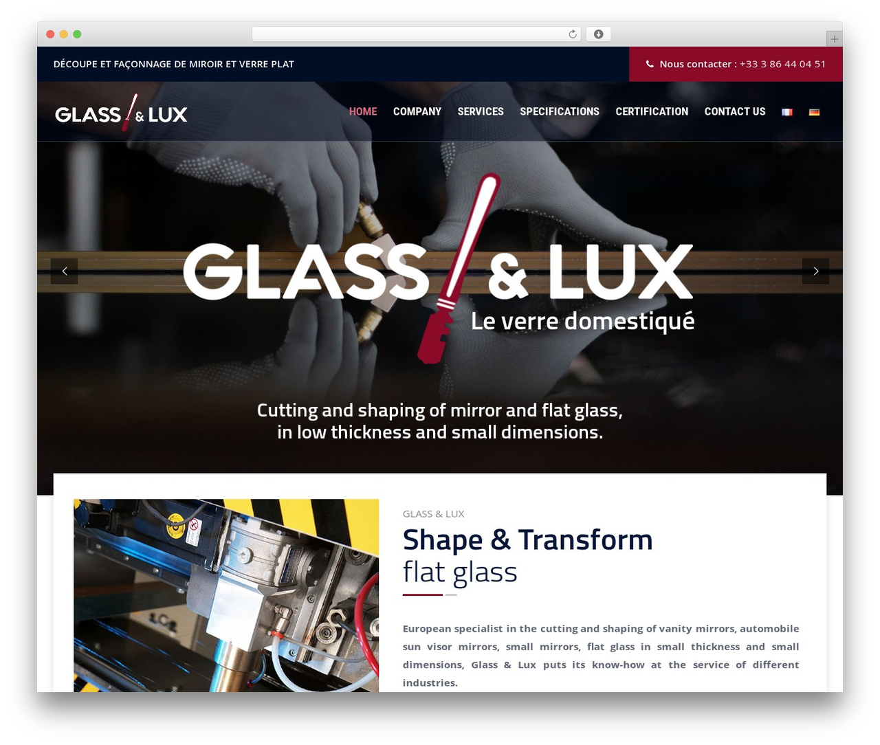 Tectxon WordPress theme - glass-lux.com