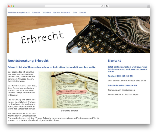 Theme v2 WordPress theme - erbrechts-berater.de