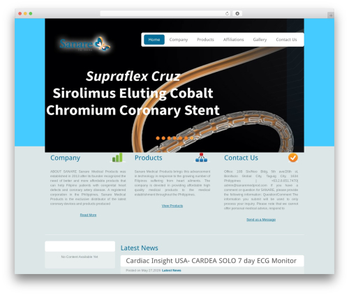 WordPress theme Bright Pulse - sanaremedprod.com