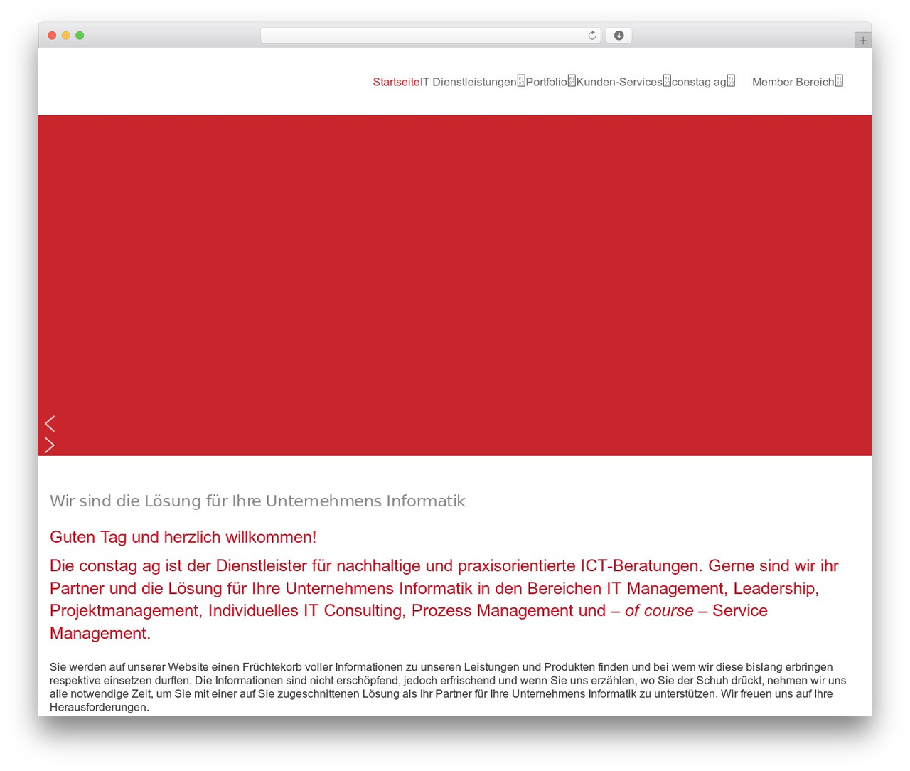 WordPress theme Impreza Child - constag.ch