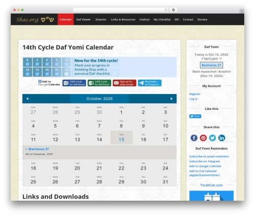 WordPress theme Isha - shas.org