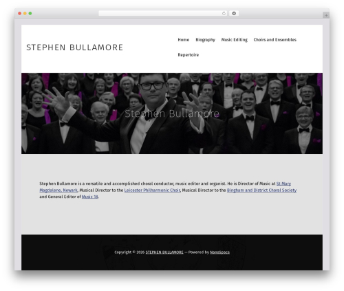 WordPress theme NanoSpace - stephenbullamore.co.uk