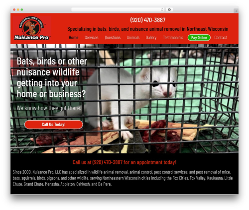 WordPress theme Nuisance Pro - nuisancepro.com