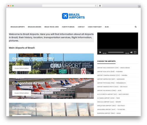 Cairo WP theme - brazilairports.com