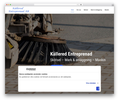 CMS cmsvrx system WordPress theme - kalleredentreprenad.se