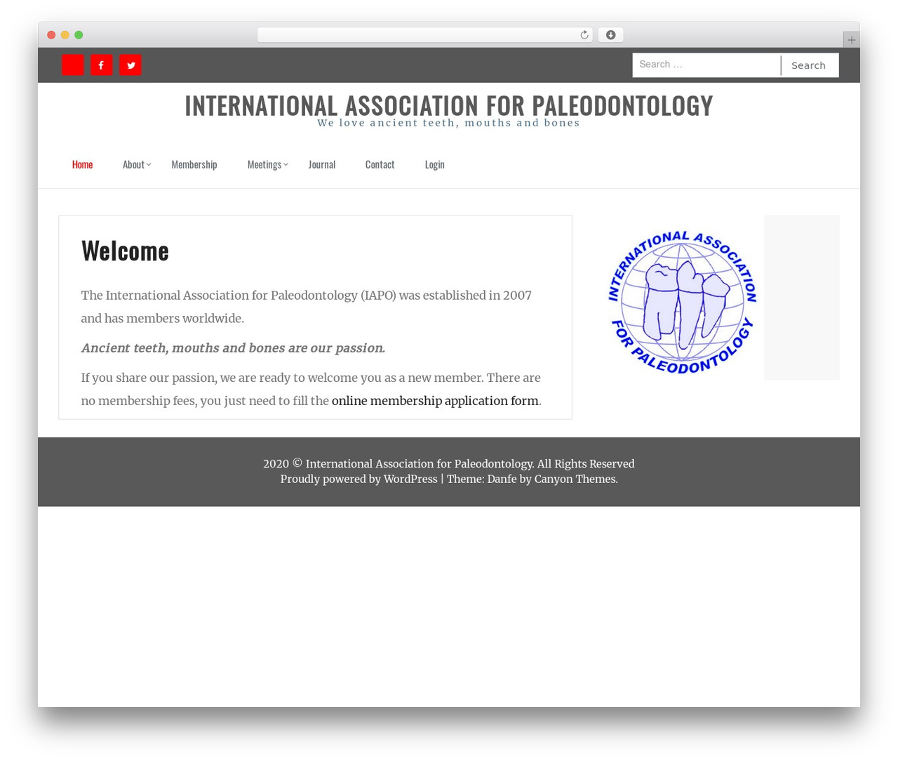 Danfe WordPress theme - paleodontology.com Danfe WordPress theme - paleodontology.com