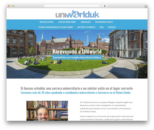 Divi theme WordPress - uniworlduk.es