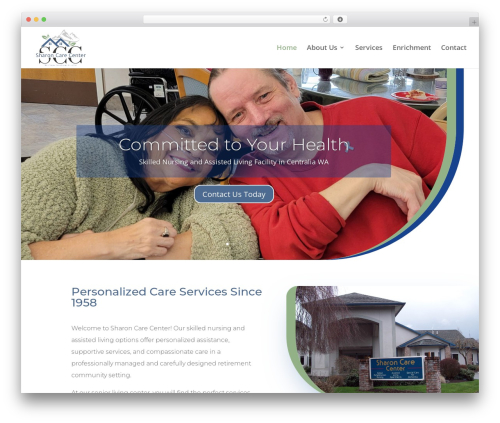 Divi WordPress theme - sharoncare.com