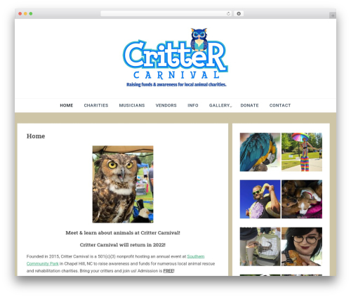 Easthill WordPress theme - crittercarnival.org