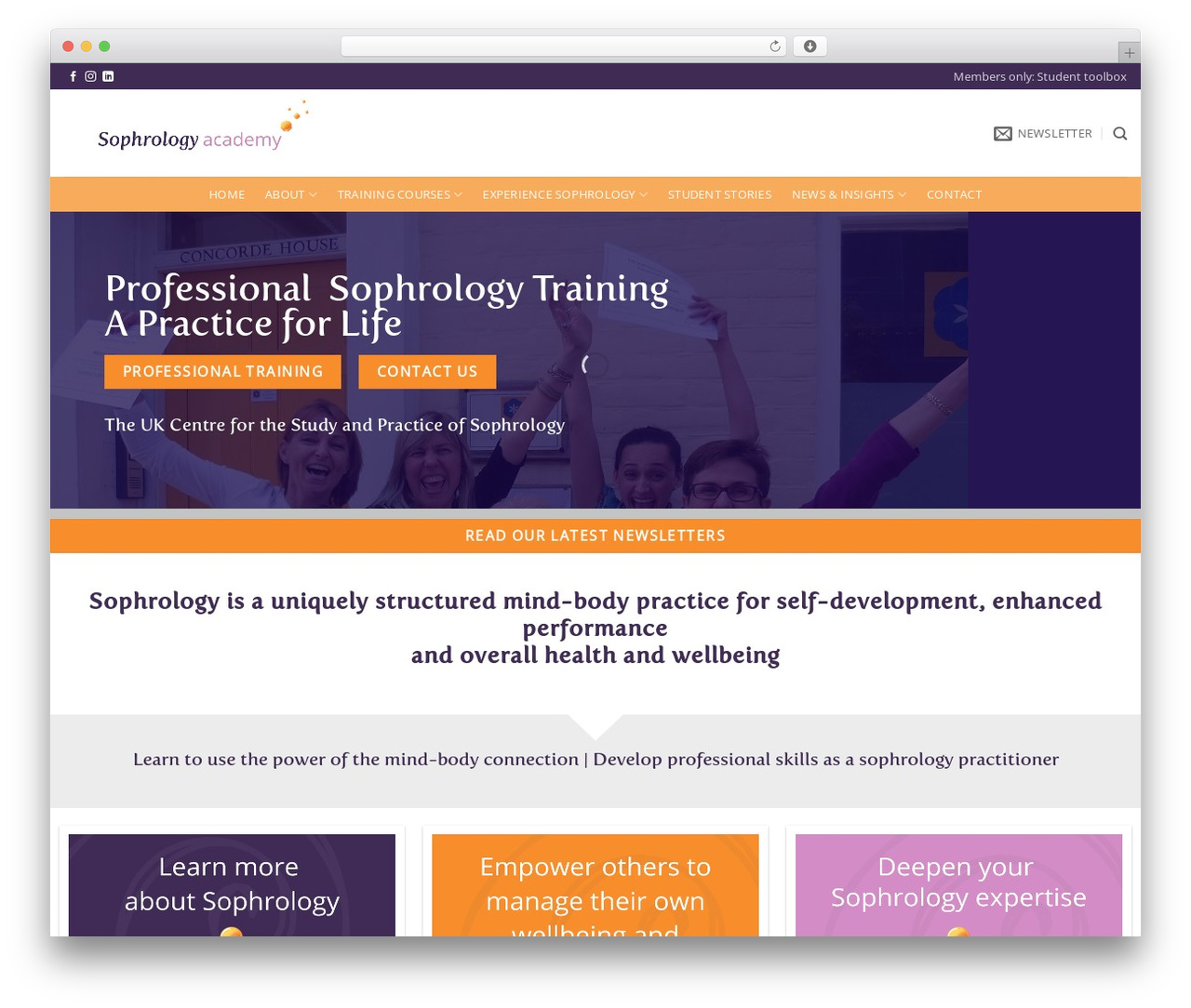 Flatsome WordPress theme - sophroacademy.co.uk