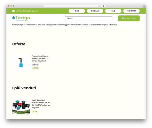 Hello Elementor WordPress theme - tirrigo.com