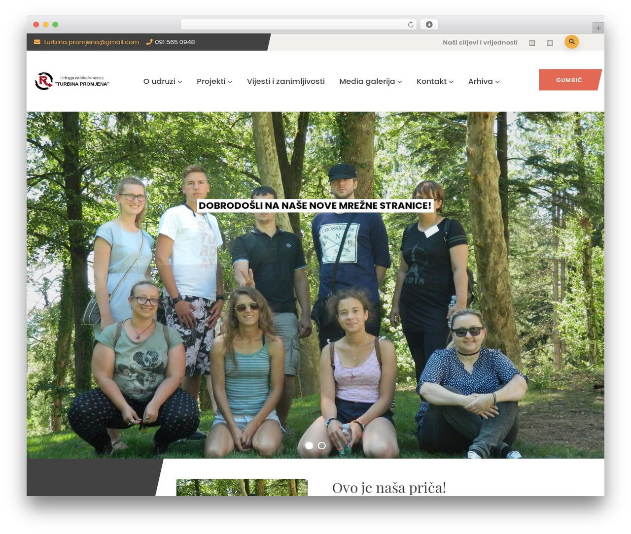 Oxpitan WordPress theme design - turbina-promjena.hr