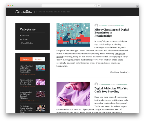 Theme WordPress GenerPress - counsellorsuk.org