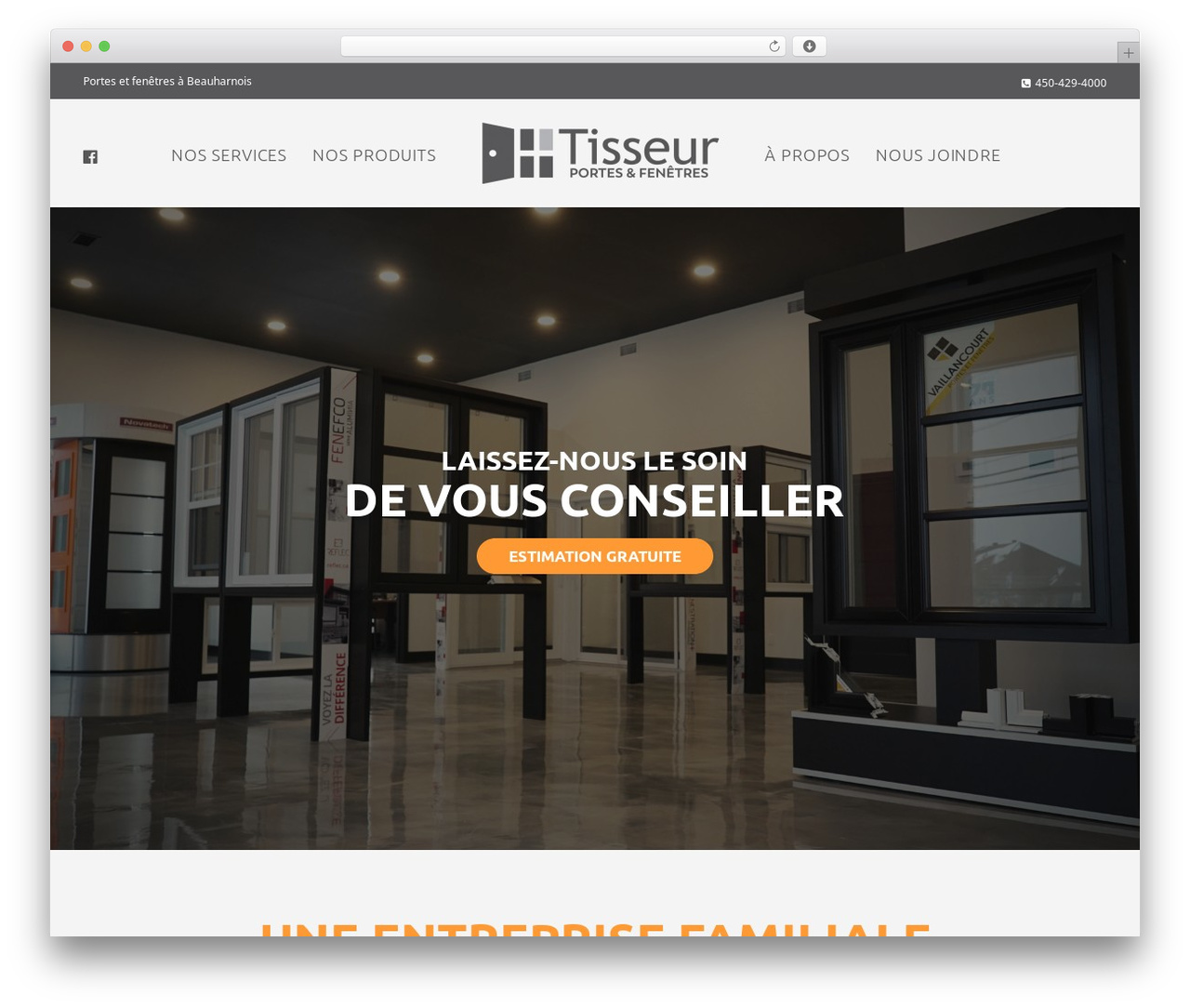 Uncode Child premium WordPress theme - tisseurportesetfenetres.ca