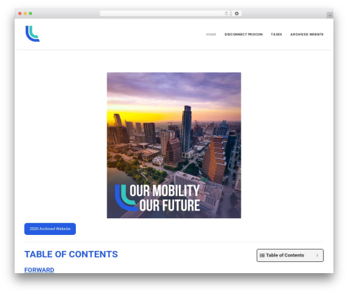 Uncode WordPress theme design - mobilityaustin.com