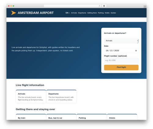 WordPress theme SP Theme - amsterdamairport.online