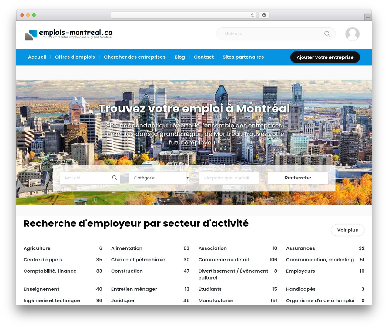 WordPress theme Directory Theme - emplois-montreal.ca WordPress theme Directory Theme - emplois-montreal.ca