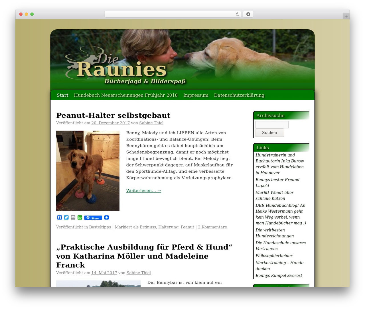 WordPress theme Whispy - die-raunies.de WordPress theme Whispy - die-raunies.de