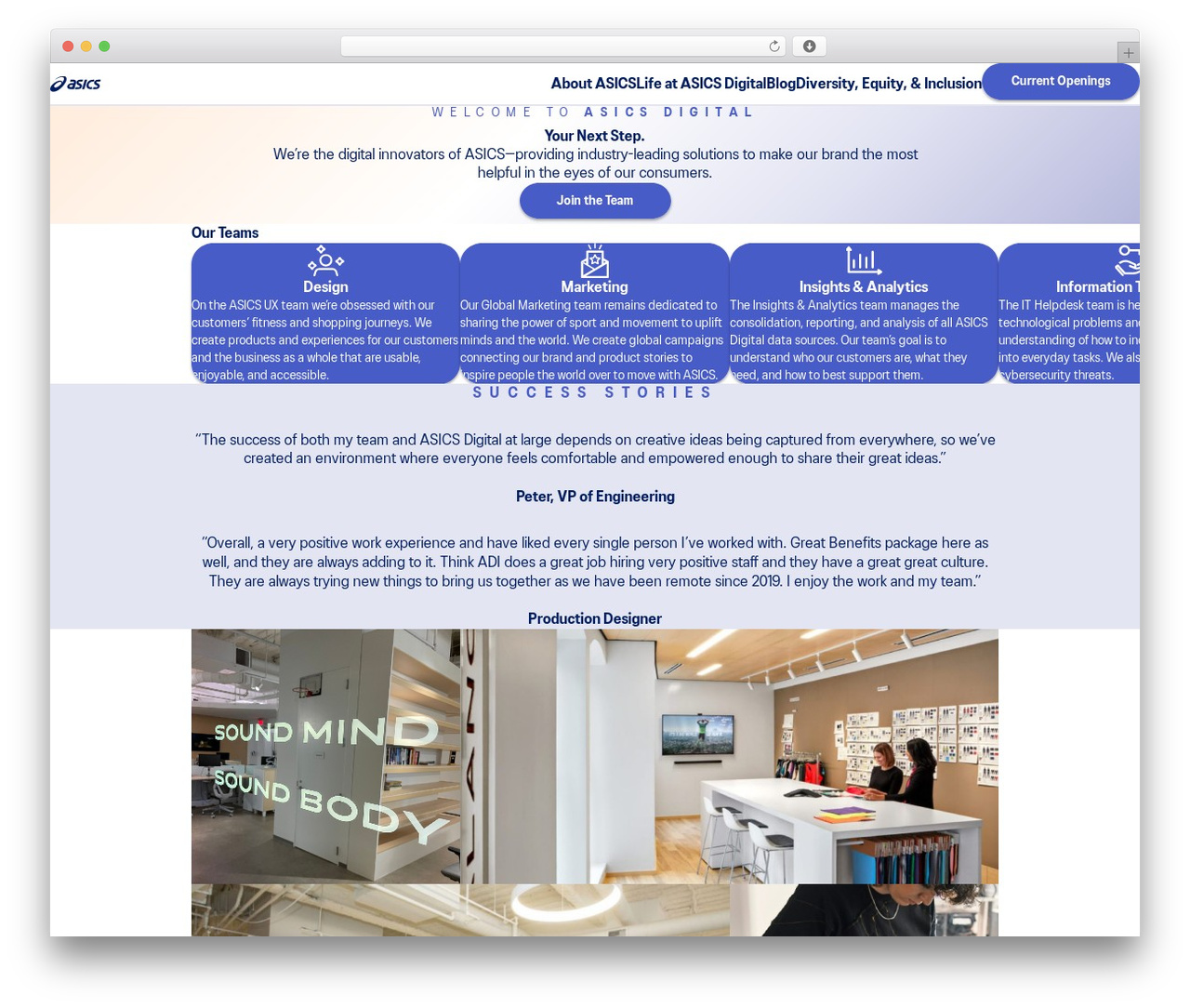 ASICS Digital WordPress theme - asicsdigital.com