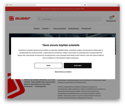 Auser WordPress theme - auser.fi