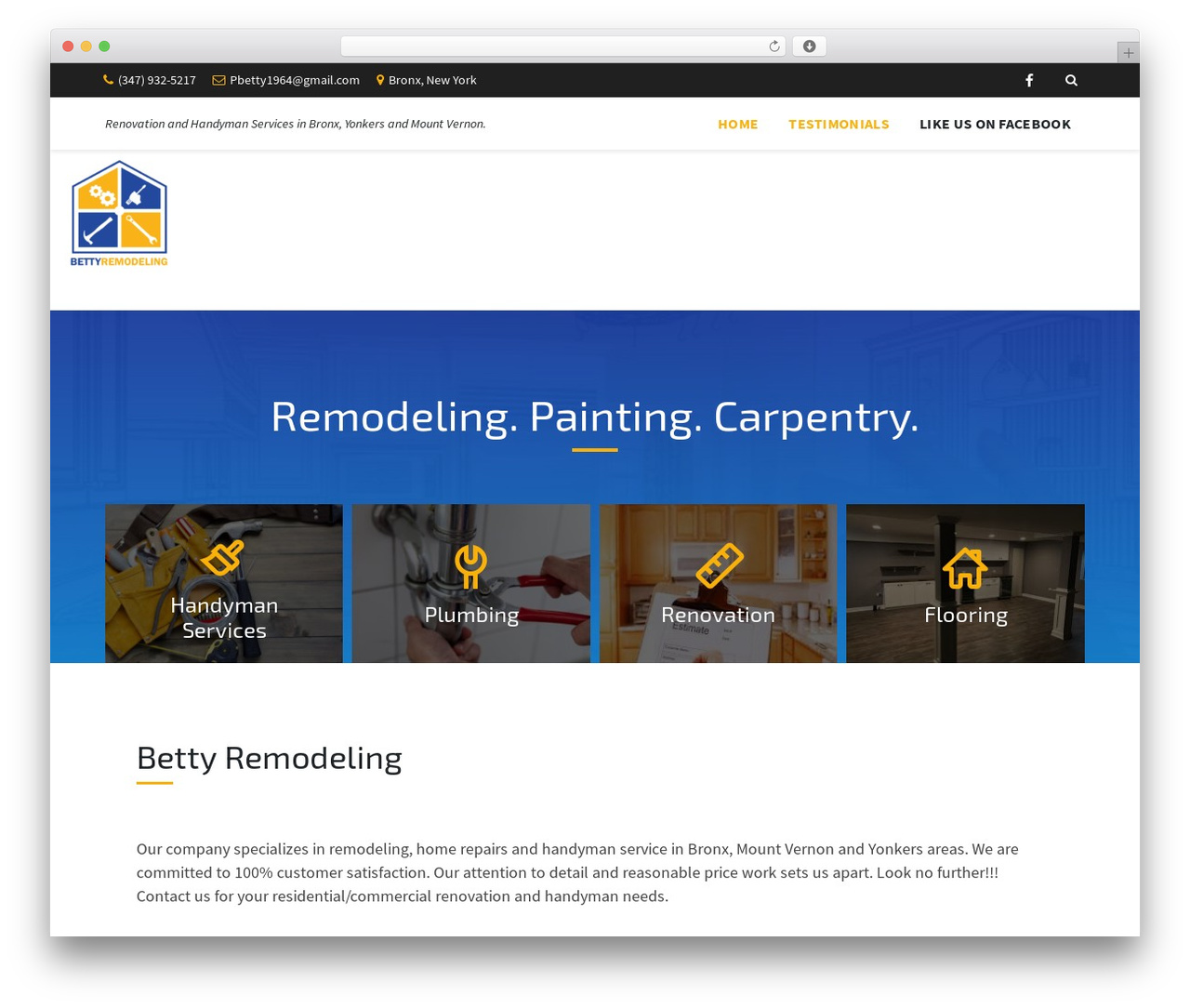 BlueCollar WordPress theme design - bettyremodeling.com BlueCollar WordPress theme design - bettyremodeling.com