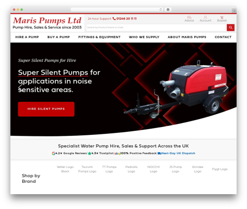 Creative Asset Parent Theme WordPress theme - marispumps.com