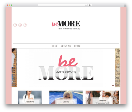 daisy WP theme - livetobemore.com