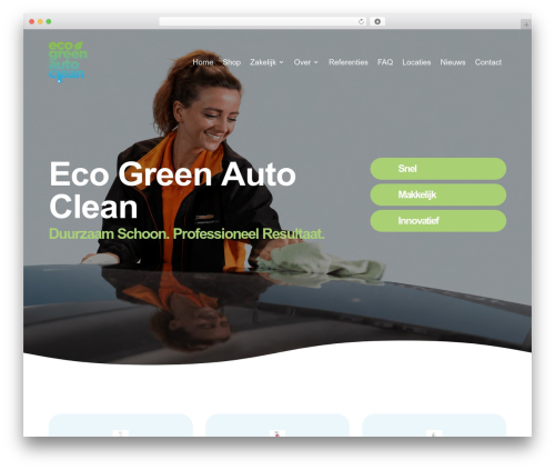 Divi theme WordPress - ecogreenautoclean.nl