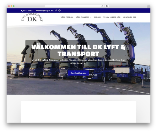 Divi WordPress page theme - dklyft.nu