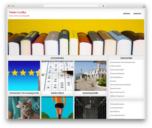 GridWP WordPress theme - lexika.tanto.de