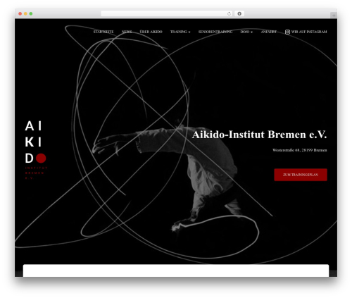 Hestia best free WordPress theme - aikido-bremen.de